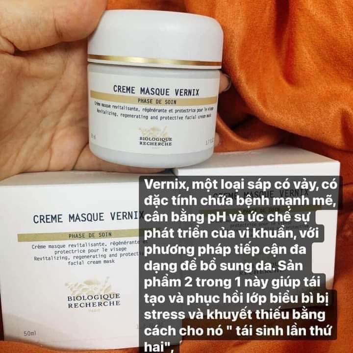 Kem dưỡng Creme Masque Vernix 50ml Tăng Cường Bảo Vệ, Trẻ Hóa Và Phục Hồi Sức Sống Biểu Bì