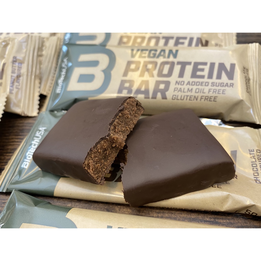 Thanh Bánh Vegan Protein Bar BiotechUSA – Hộp 20 Thanh
