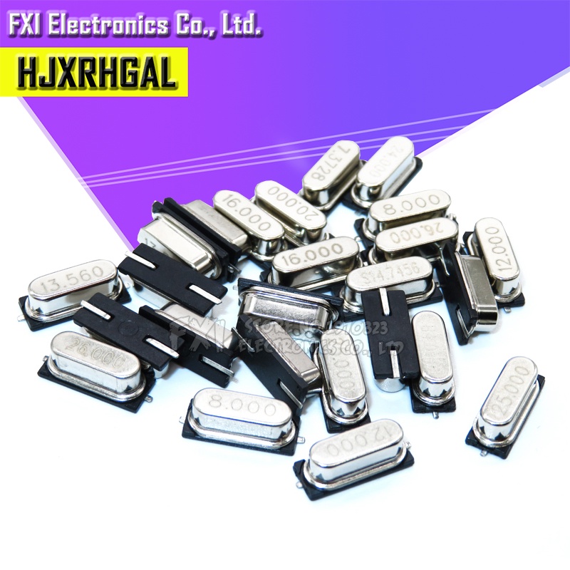Bộ 10 Linh Kiện Điện Tử 4Mhz 6Mhz 8Mhz 12Mhz 16Mhz 20Mhz 24Mhz 4.000mhz 8.000mhz SMD HC49S