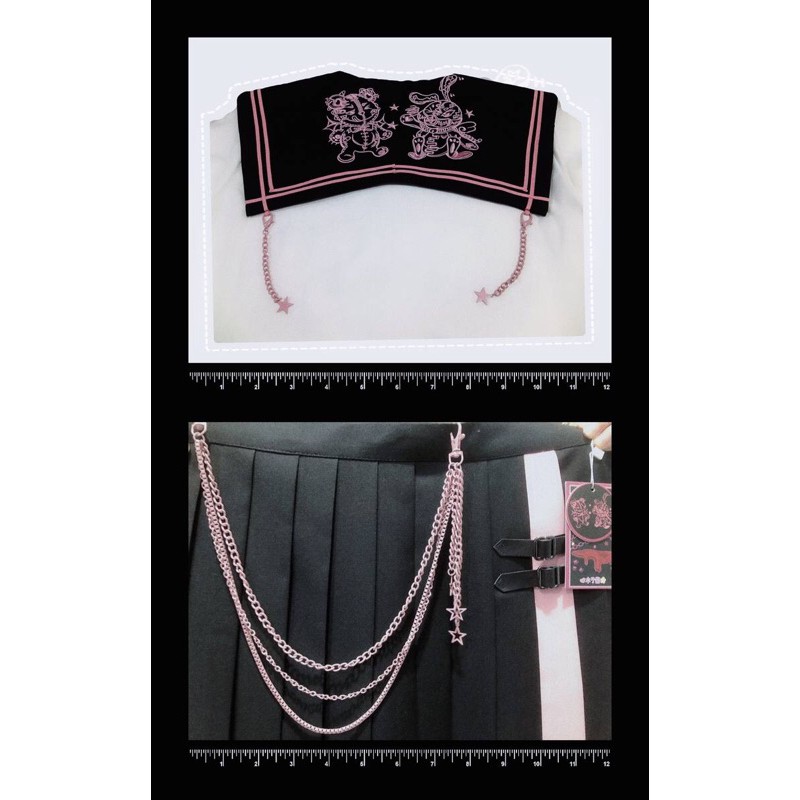 YAS0730-Set JK star rabbit and Little evil bear dài tay