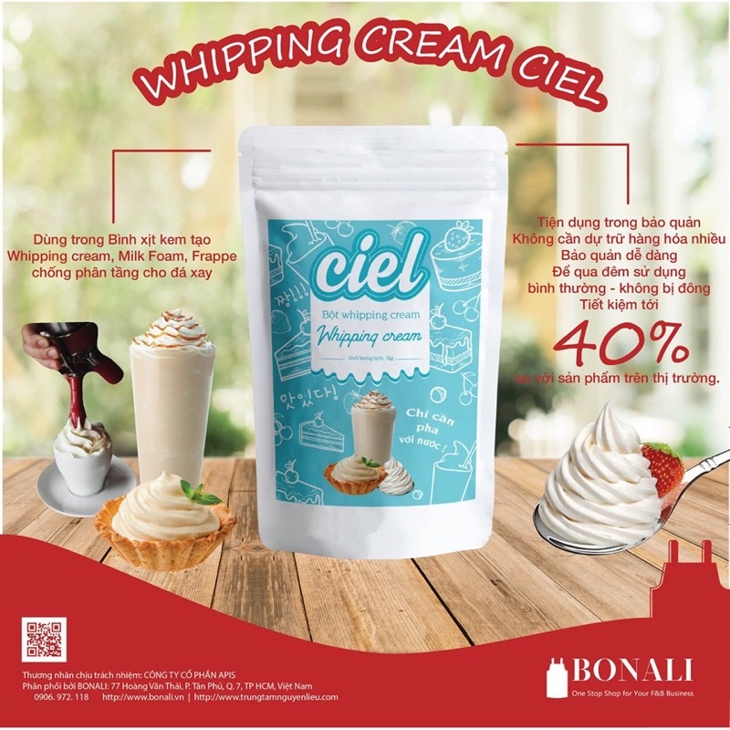 Bột Whipping cream Ciel