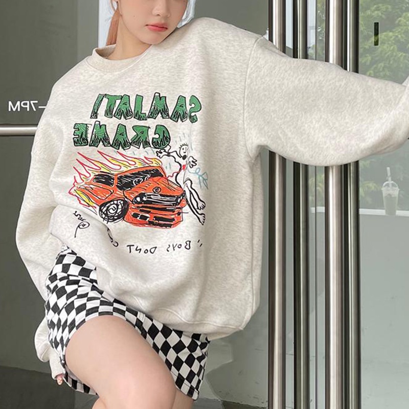 Porozi  Áo thun dài tay cổ tròn màu sắc đa dạng cho nữ