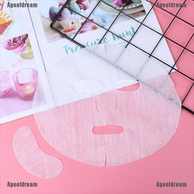 [Hàng mới về] Bộ 100 mặt nạ cotton không dệt tự làm