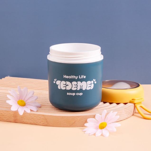 Bình Ủ Cháo Giữ Nhiệt Tedemei KIDWOW 530ml Kèm Thìa Trữ Thức Ăn Cho Bé