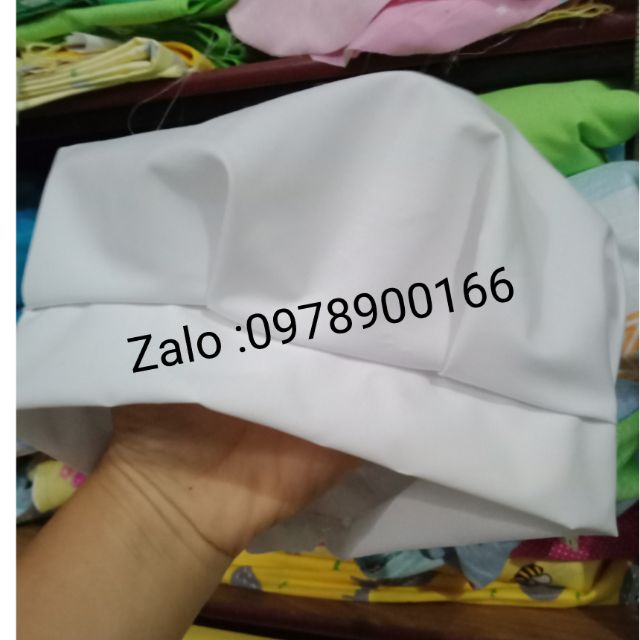Mũ đầu bếp học sinh tiểu học (set 12 chiếc)