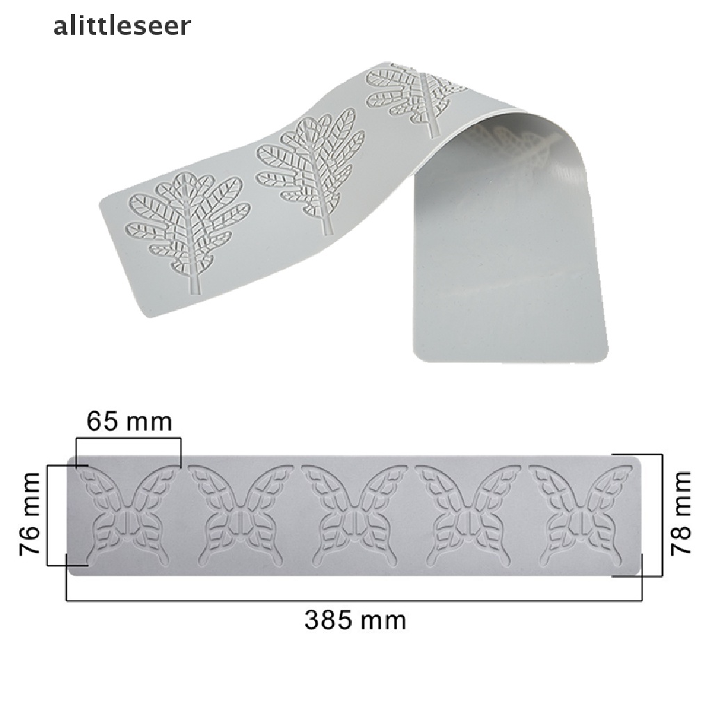 Khuôn Silicone Tạo Hình Làm Bánh Kẹo Hình Lá / Bướm / Lưới Tổ Ong