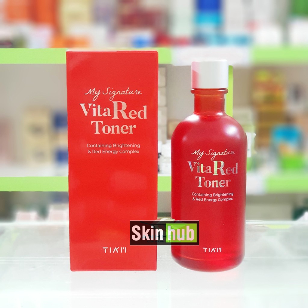 Nước hoa hồng dưỡng trắng , toner se khít lỗ chân lông dành cho mọi Loại da Toners , Tiam My Signature Vita Red 130ml | BigBuy360 - bigbuy360.vn