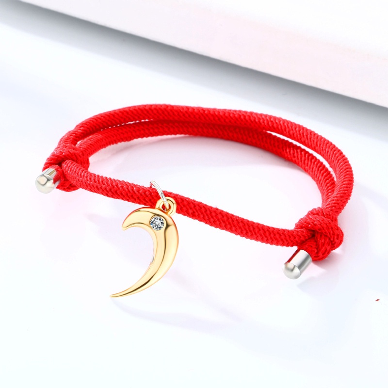 Set 2 Vòng Tay Bện Dây Phối Mặt Thời Trang Cho Cặp Đôi