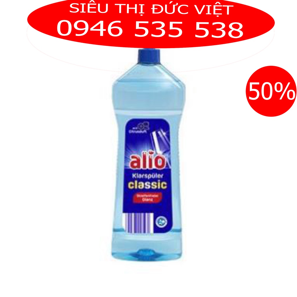 Nước làm bóng Alio 1000ml chất trợ xả cho máy rửa bát chén