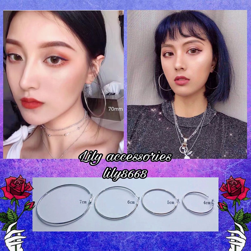 Circle Earrings khuyên tròn nhiều size cá tính (full size)