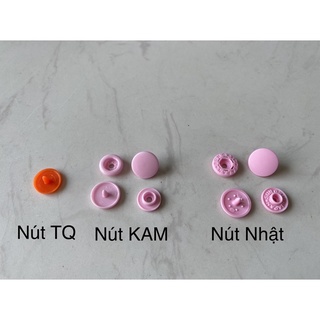 Nút bấm Nhật Sun Grip size 13mm, set 50 bộ nút