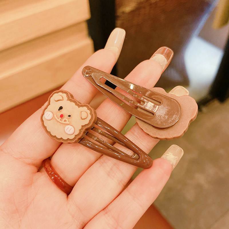 Set 2 kẹp tóc hoạt hình kiểu Hàn Quốc xinh xắn