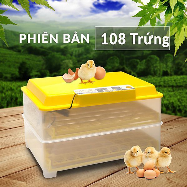 Máy ấp trứng Ánh Dương a100 ấp 108 trứng lắp ráp sẵn tự động hoàn toàn.