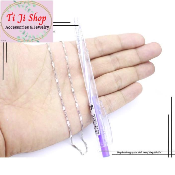 DÂY CHUYỀN NỮ INOX KIỂU LẶC SIÊU NHÍ DẬP CÁCH ĐIỆU D  - đẹp, không đen