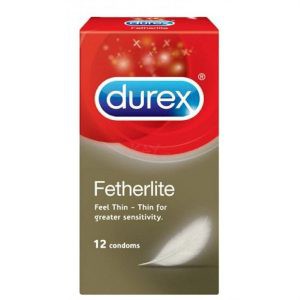 (CHE TÊN)Hộp 12 cái bao cao su Durex Fetherlite