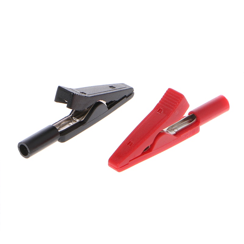 Bộ 2 Đầu Dò Kẹp Cá Sấu 2mm Màu Đỏ / Đen
