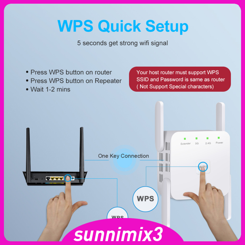 Bộ Khuếch Đại Sóng Wifi 4 Ăng Ten 1200mbps 2.4g 5g | BigBuy360 - bigbuy360.vn