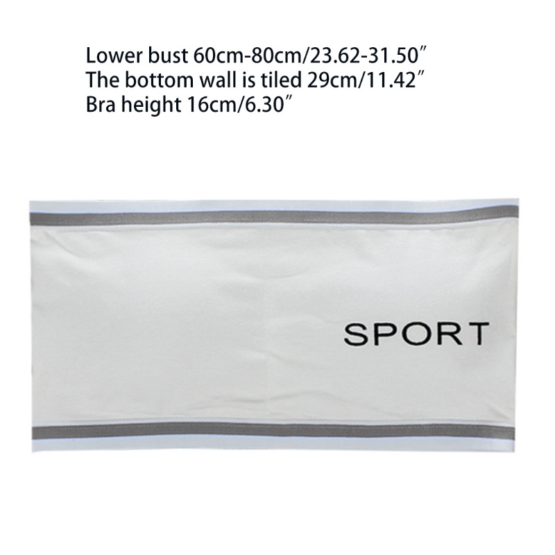 Brroa Áo Ngực Thể Thao Không Dây In Chữ Có Miếng Đệm Tháo Rời Được Cho Nữ Tuổi Teen