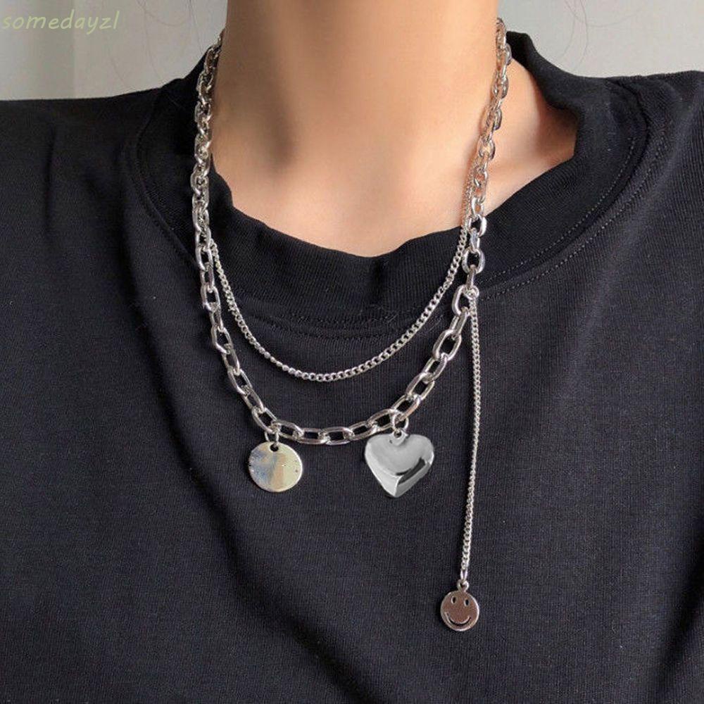 Vòng cổ choker hình mặt cười phối tua rua phong cách cổ điển Hàn Quốc cho nam và nữ