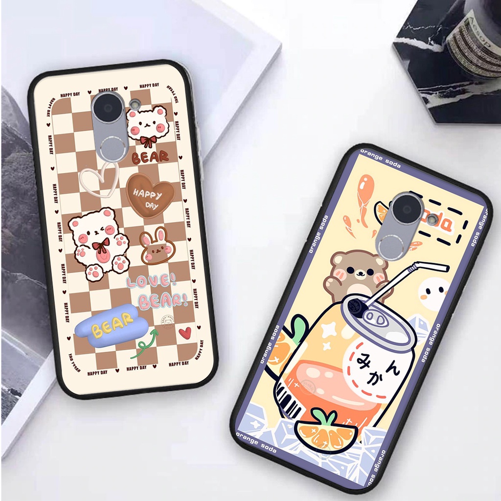 Ốp lưng Huawei Y7 PRIME 2018 / Y7 PRO 2018 in hình 3D GẤU cute be@r, soda, happy day cực hot ,thời thượng
