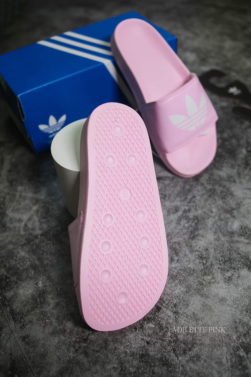 (HÀNG XUẤT XỊN) Dép das hồng nhạt Adilette Slides Lite Pink Women Made in Italy full box tem tag code