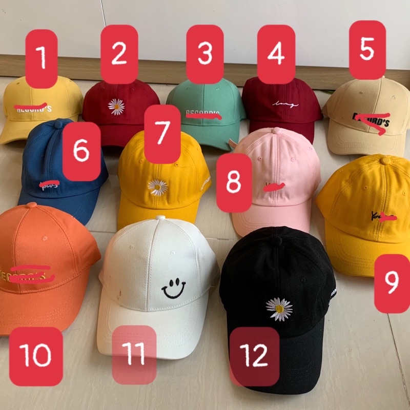 Xả toàn bộ Mũ lưỡi trai đồng giá 30k