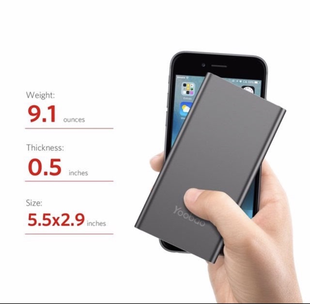 Sạc tích điện yoobao A1 10000mah bảo hành 3 tháng