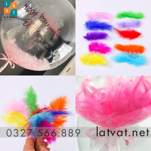 [Mới] Lông Vũ Mềm Mịn Nhiều Màu dùng trong sáng tạo Resin Handmade, sử dụng làm Dreamcatcher, quà tặng ý nghĩa