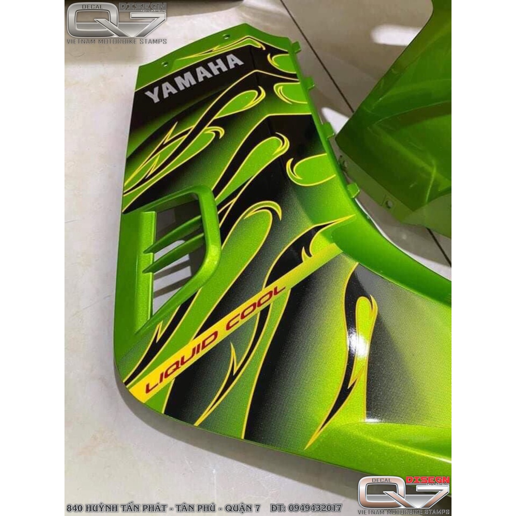 TEM RỜI EXCITER 2010 LỬA XANH ĐEN