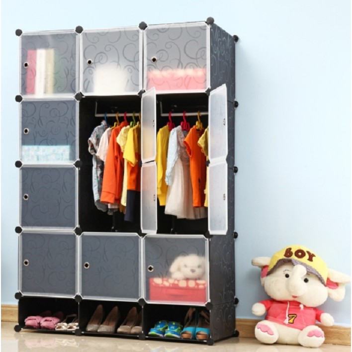 Tủ ghép 12 ngăn và 3 ngăn giày nhiều mẫu
