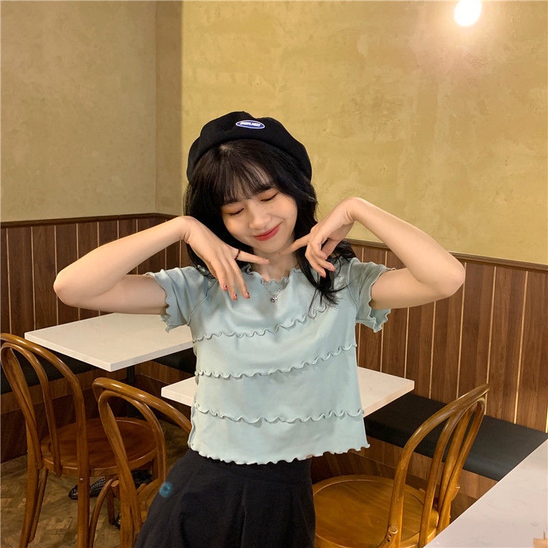 Áo thun tay ngắn phong cách Hàn Quốc thời trang cho nữ JL-TX-123
