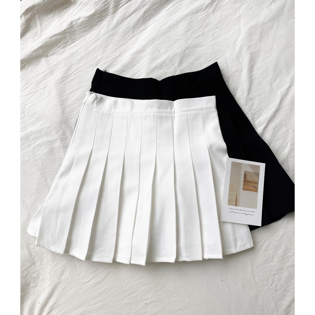 Chân váy xoè xếp ly tennis skirt  - chân váy ngắn xếp li xòe tennis skirt màu trắng, màu đen, màu nâu .