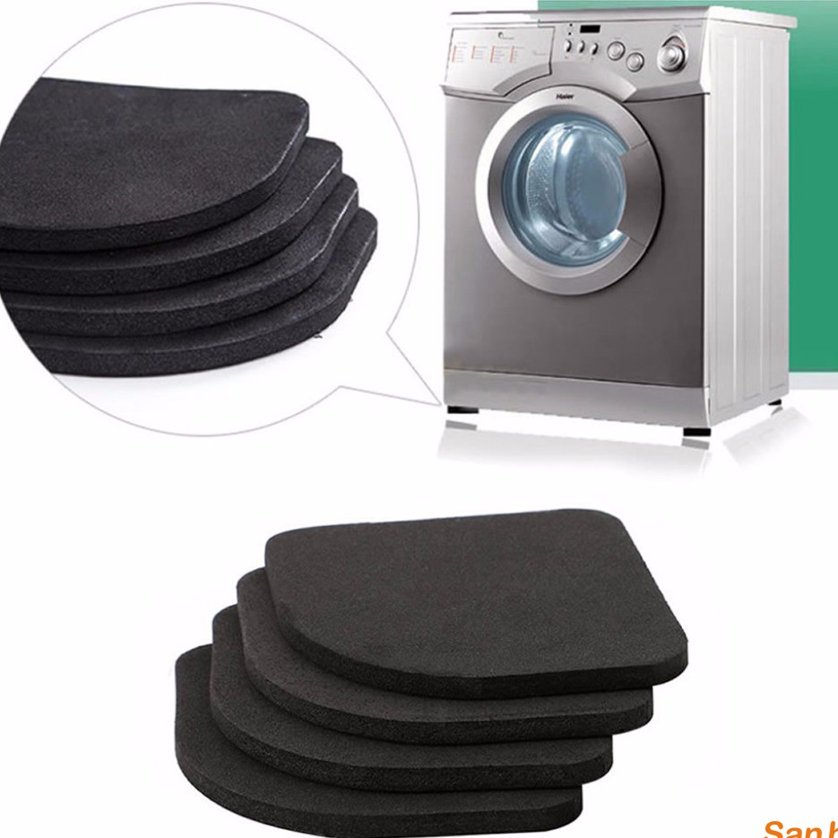 Bộ 4 miếng lót máy giặt bàn ghế tủ lạnh giảm tiếng ồn chống rung chống trượt