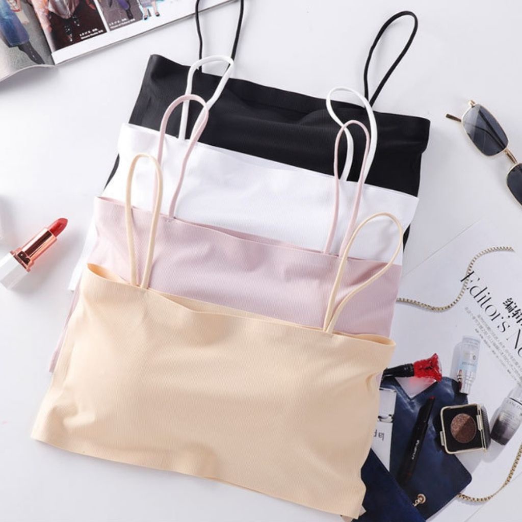 Áo Bra 2 Dây Mảnh Đúc Su Trơn Đệm Ngực , Áo Lót Nữ Không Gọng Học Sinh Cao Cấp Mềm Mịn Thoáng khí Full màu | BigBuy360 - bigbuy360.vn