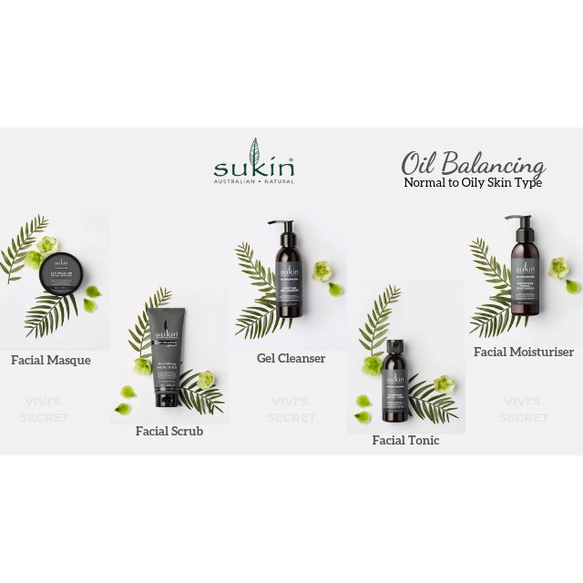 Kem Dưỡng Ẩm Kiềm Dầu Sukin Oil Balancing Mattifying Facial Moisturiser 125ml