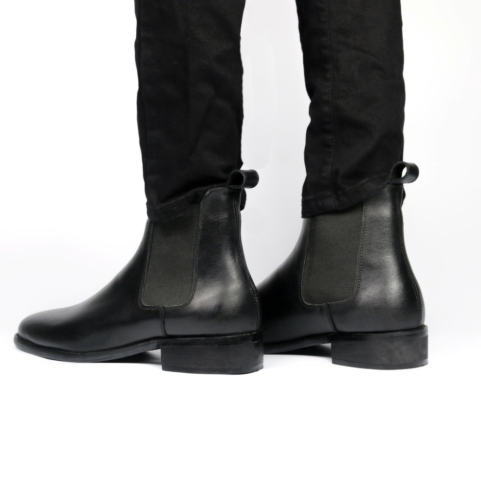 Giày Chelsea Boots cao cổ thời trang nam chất liệu da bò giúp tăng 3.5cm chiều cao | BigBuy360 - bigbuy360.vn