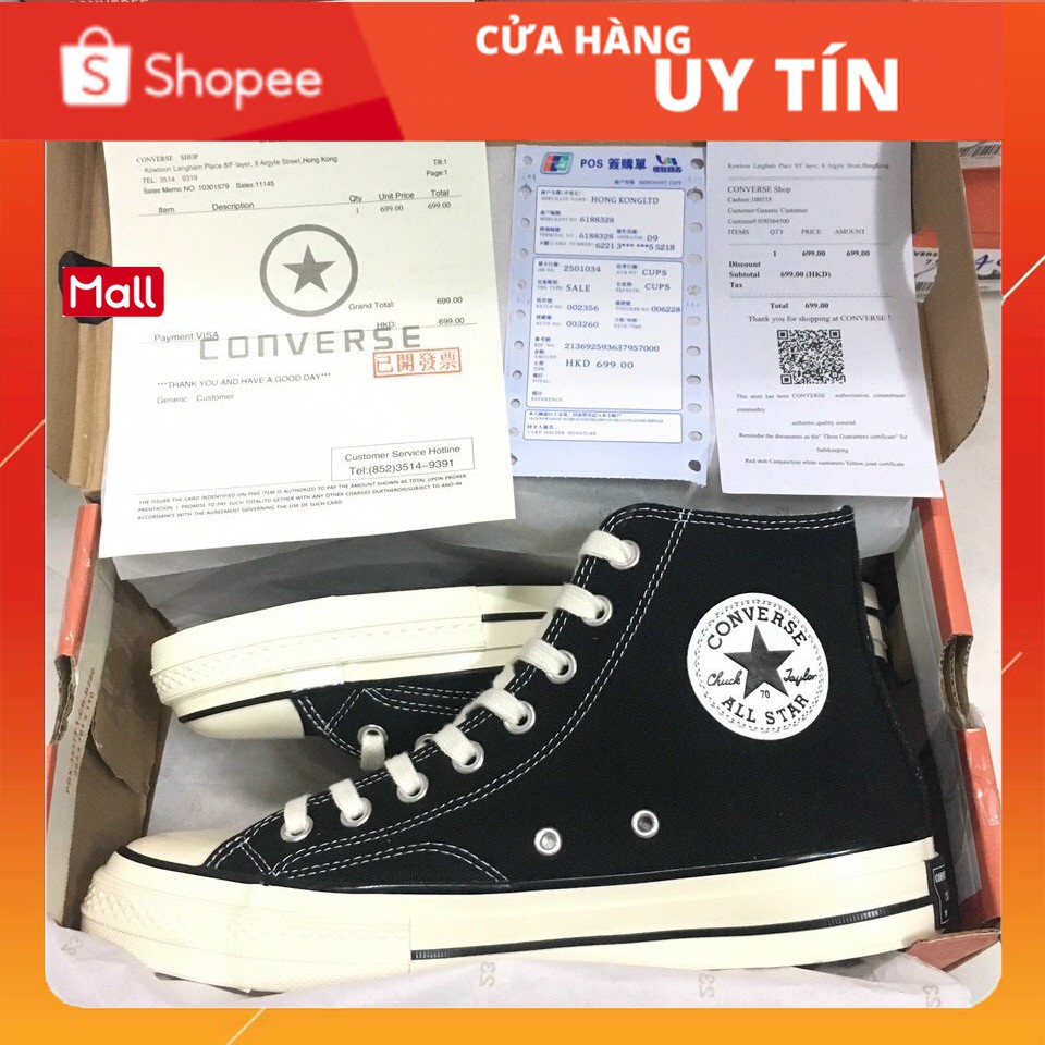 [Mã FAGREEN245 giảm tới 30K đơn 99K] [Bản SlÊU CẤP] Giày converse 1970s cao cổ kèm túi CV [full box bill]