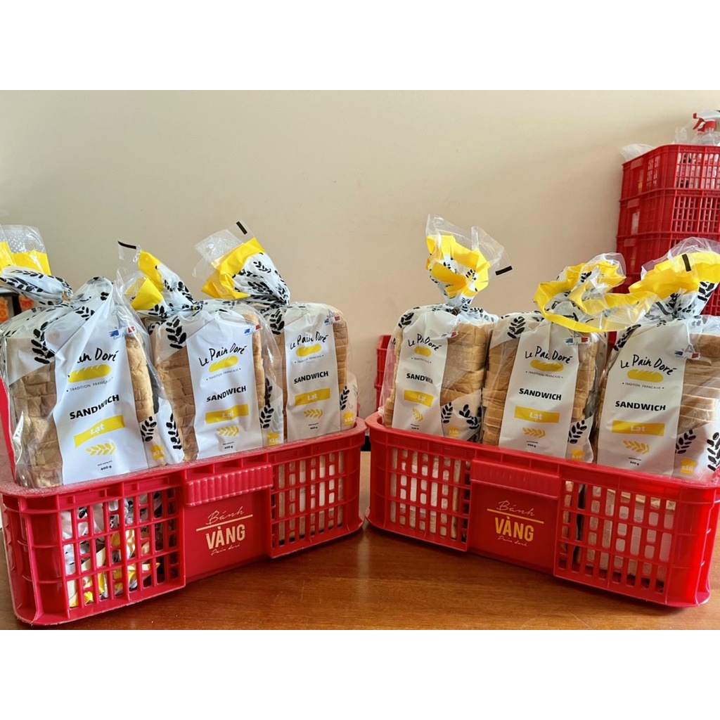 Bánh mì sandwich nature Le Pain Dore Pháp gói 400g