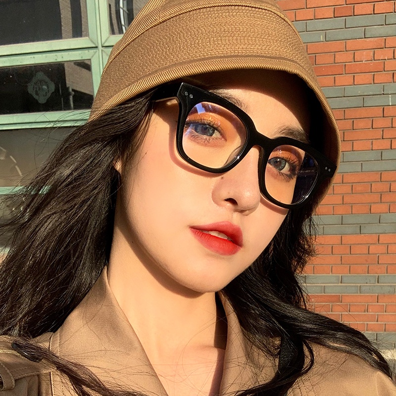 Kính mát nam nữ unisex thời trang Hàn Quốc bản lề hợp kim logo sắc nét -anchi house