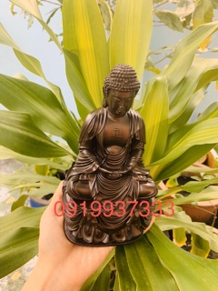 Tượng phật A Di Đà nâu 18 cm