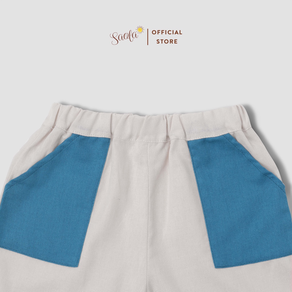 Bộ Áo Quần Linen Thoáng Mát Cho Bé Trai / Bé Gái - JINBEI SET - SEL004 - SAOLA KIDS CLOTHING