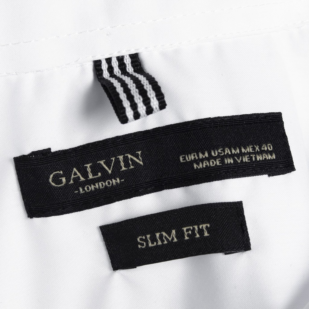 Áo sơ mi Nam Galvin basic bộ 4 màu trơn chất chống nhăn xù form slimfit SMGV66