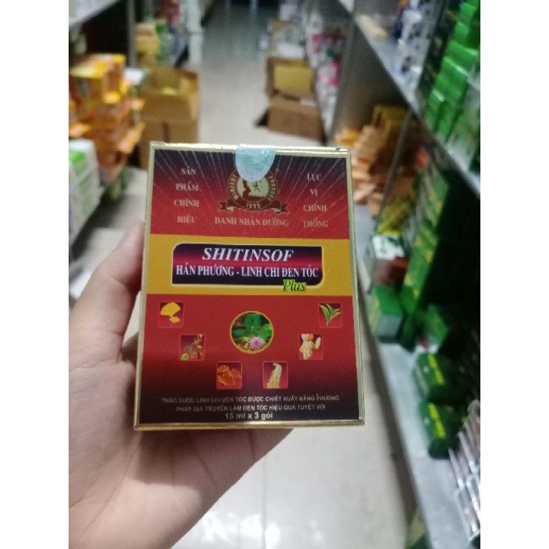 SHITINSOF dầu gội đen tóc thảo dược Linh Chi