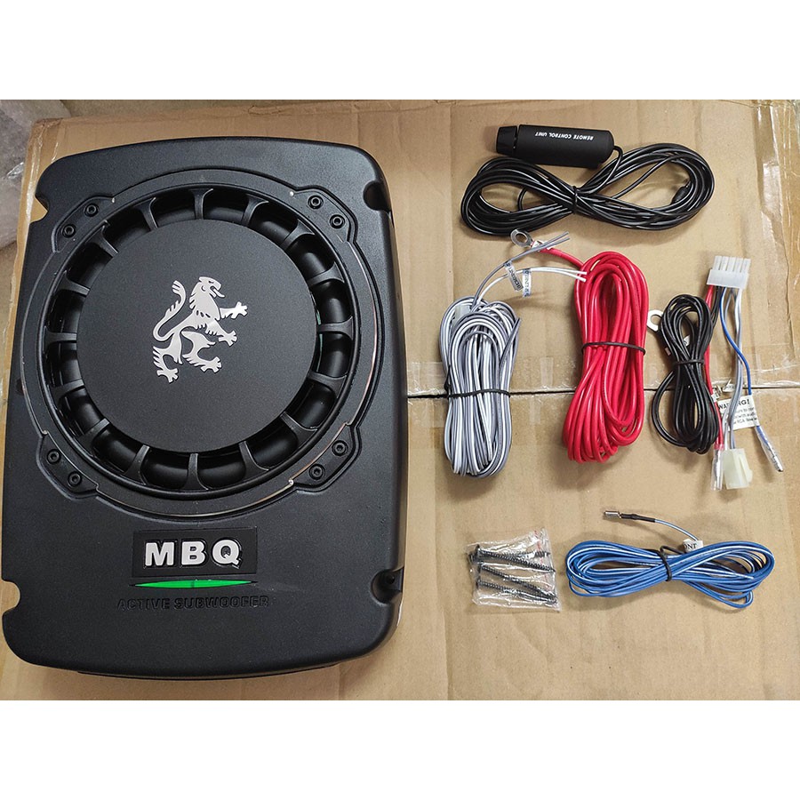 Loa Sub Ô tô, Loa Sub MBQ MB - 10RL, Bass 10 360W(120Wx3)+ Tặng Kèm Combo Dây AV+ Lineout