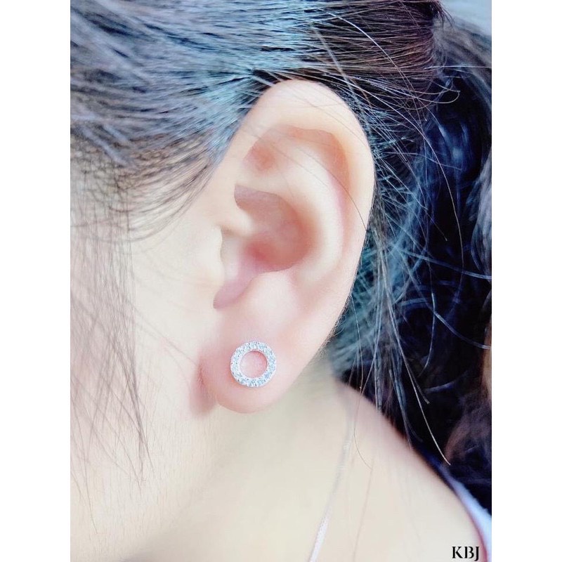 FREE SHIP HOA TAI NỮ CHỮ O BẠC TA GIÁ XƯỞNG