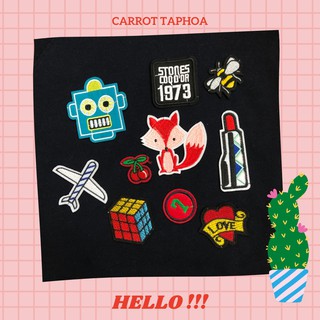 Sticker Ủi Áo, Vá quần áo, Trang trí quần áo, Mua lẻ 5k/Sticker, Combo 12 miếng 39k