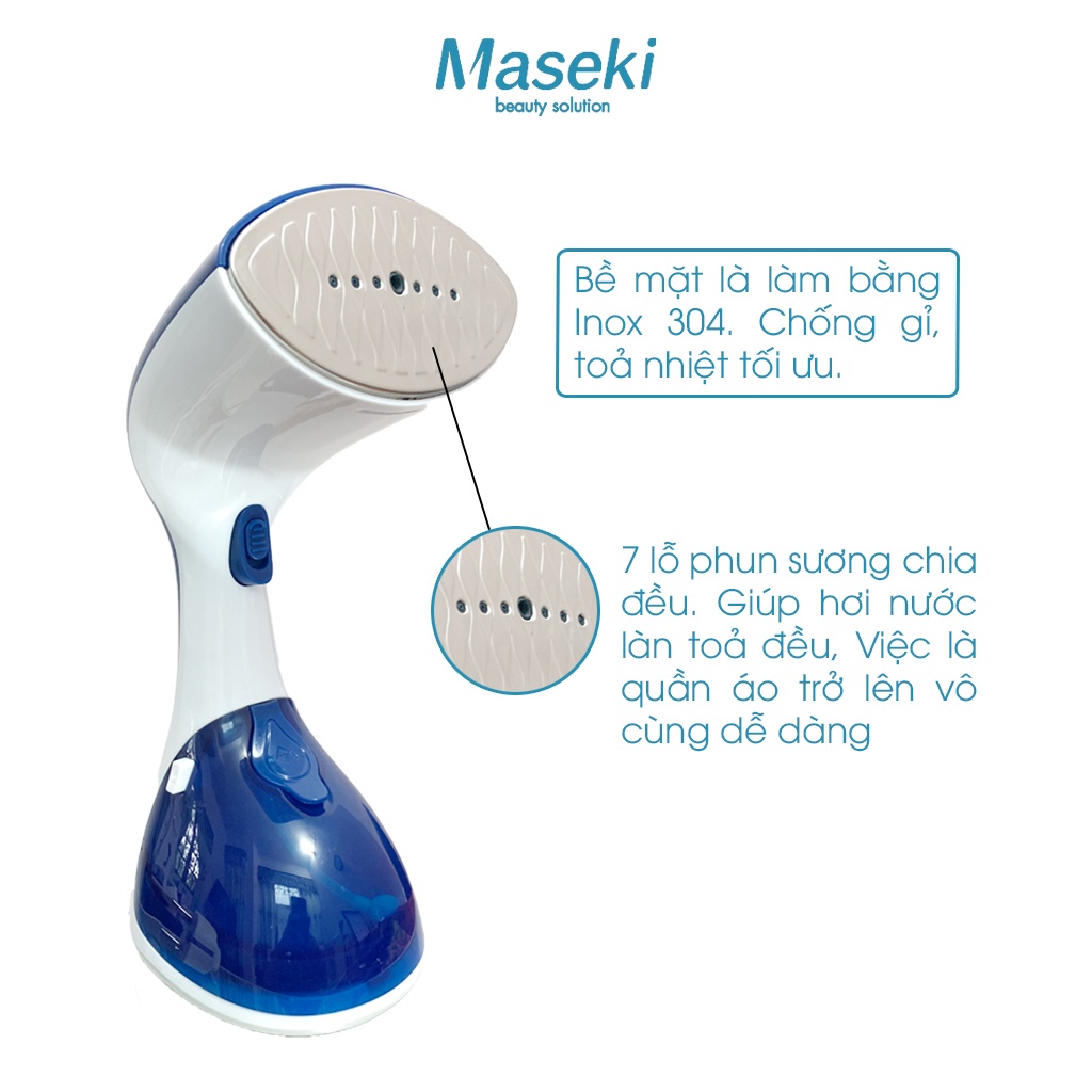 Bàn Là Hơi Nước Cầm Tay, Bàn Ủi Hơi Nước Cầm Tay Công suất 1300W MASEKI Dùng Siêu Tiện Lợi
