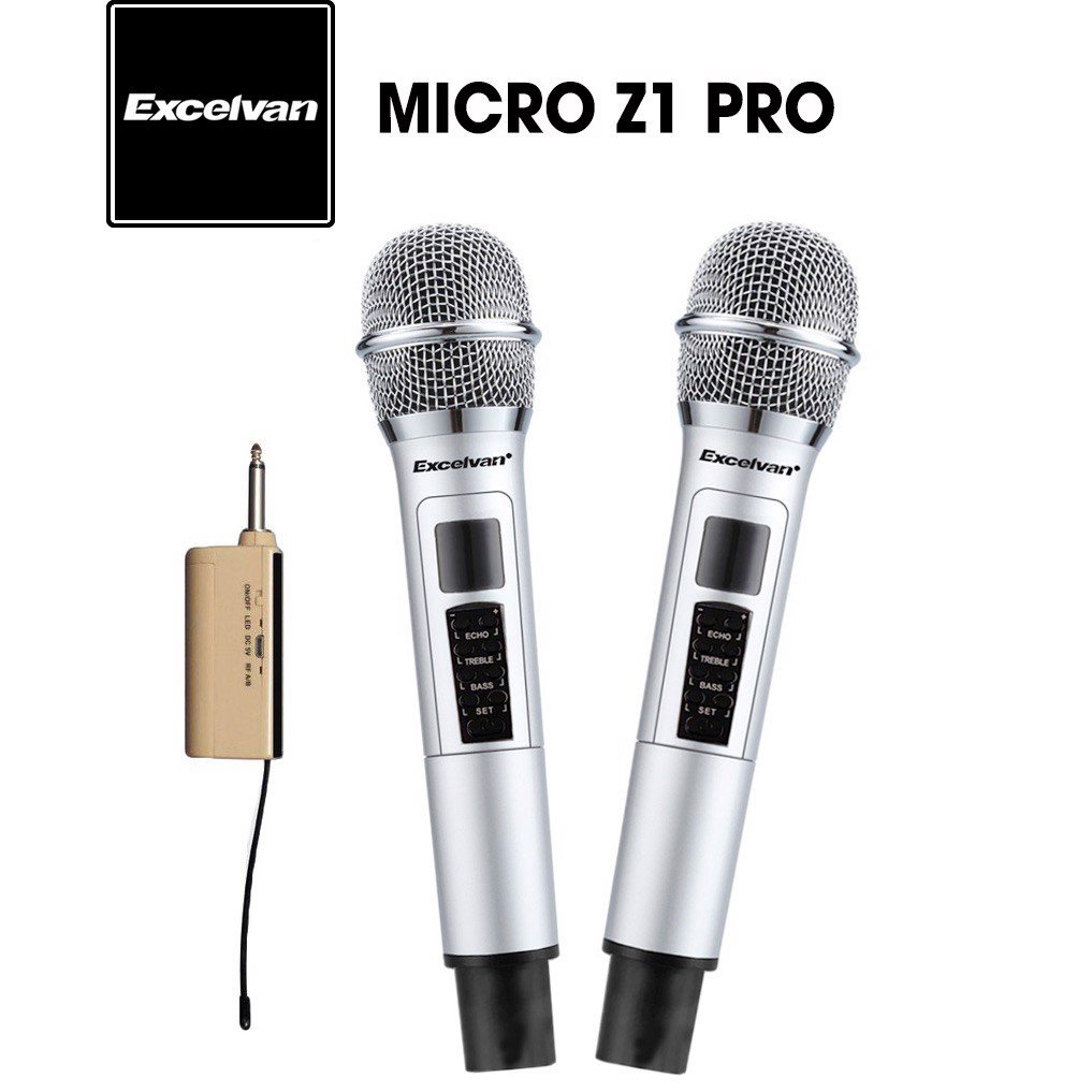 Micro Karaoke Không Dây Excelvan Z1 Pro - Chính Hãng Excelvan