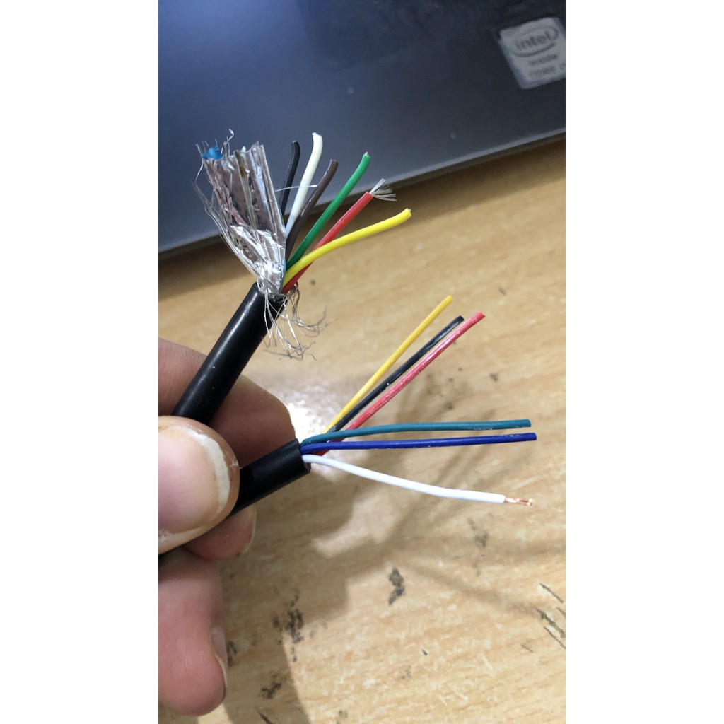 1m Dây điện tín hiệu lõi 6 sợi có bọc kim chống nhiễu - đồng mạ - 6cx0.22mm2 - ALTEK chất lượng cao
