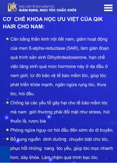 Qik Hair for men (hàng chính hãng USA)